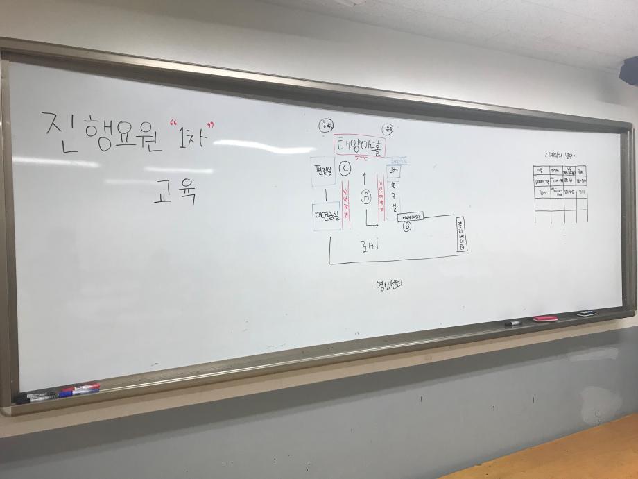 [공연영상학과] 진행요원 1차 교육