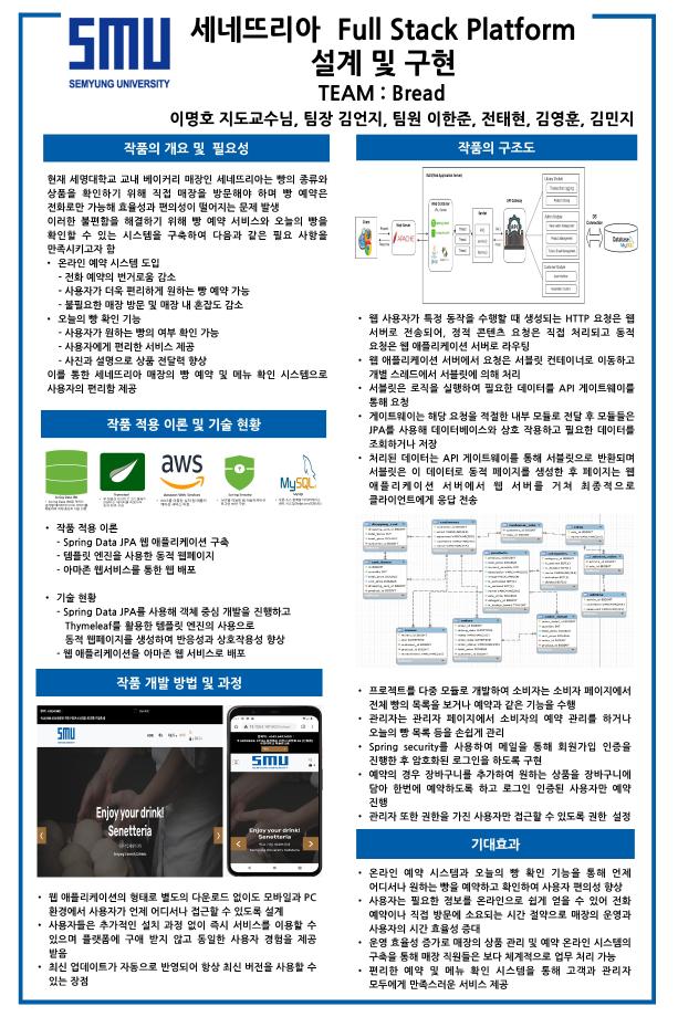 2024 캡스톤디자인 우수상 세네뜨리아 Full Stack Platform 설계 및 구현